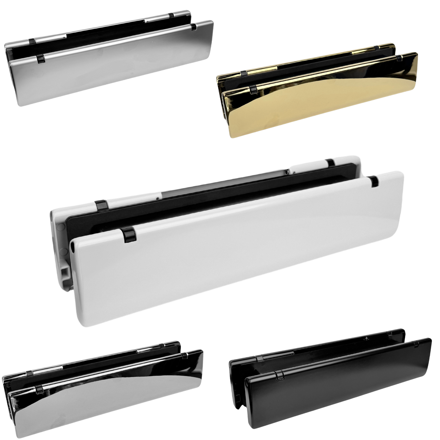 Direkt 12 Inch Heavy Duty Letterbox – Fits 40-80mm Door Thickness, Durable & Secure Mail Slot