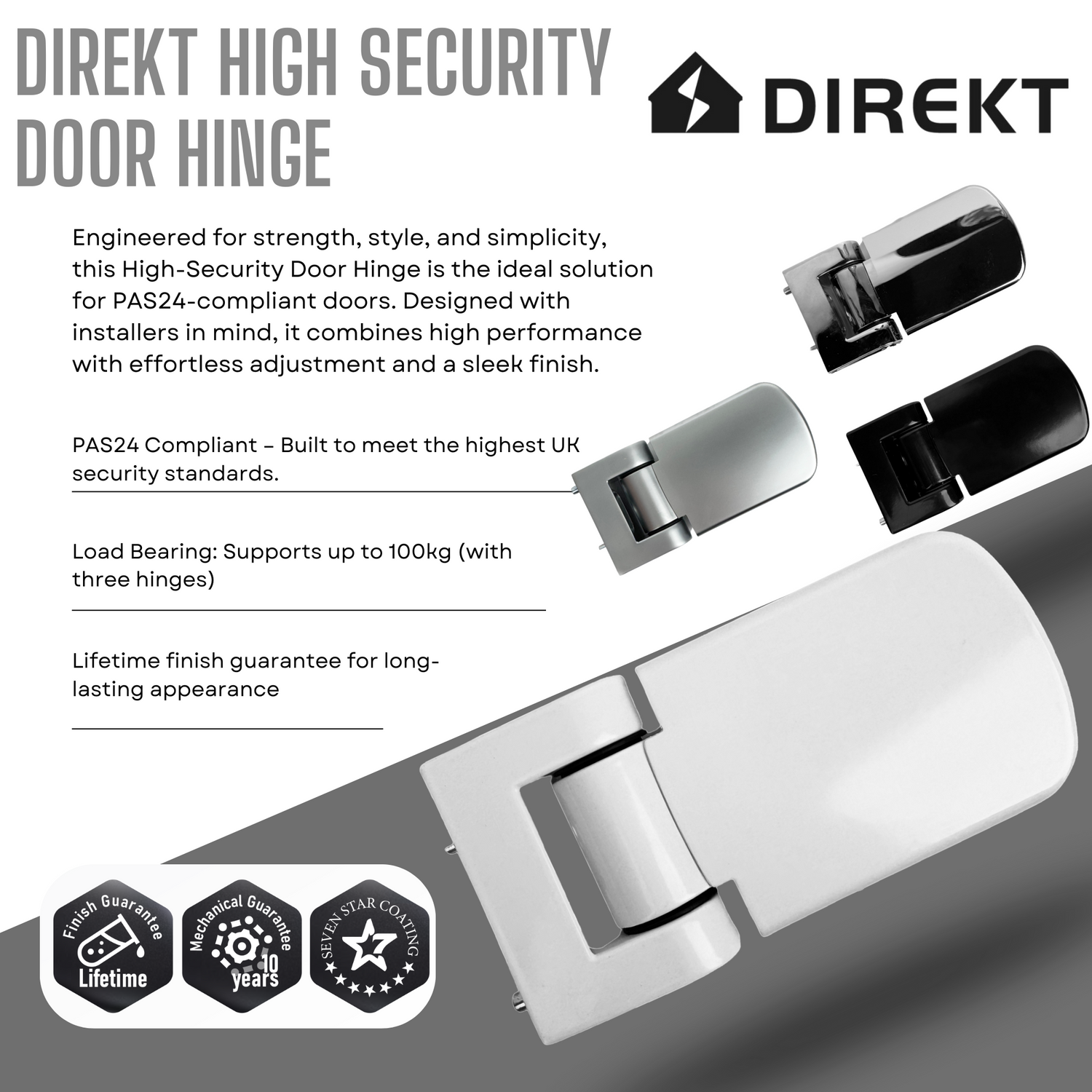 Direkt High Security Door Hinge