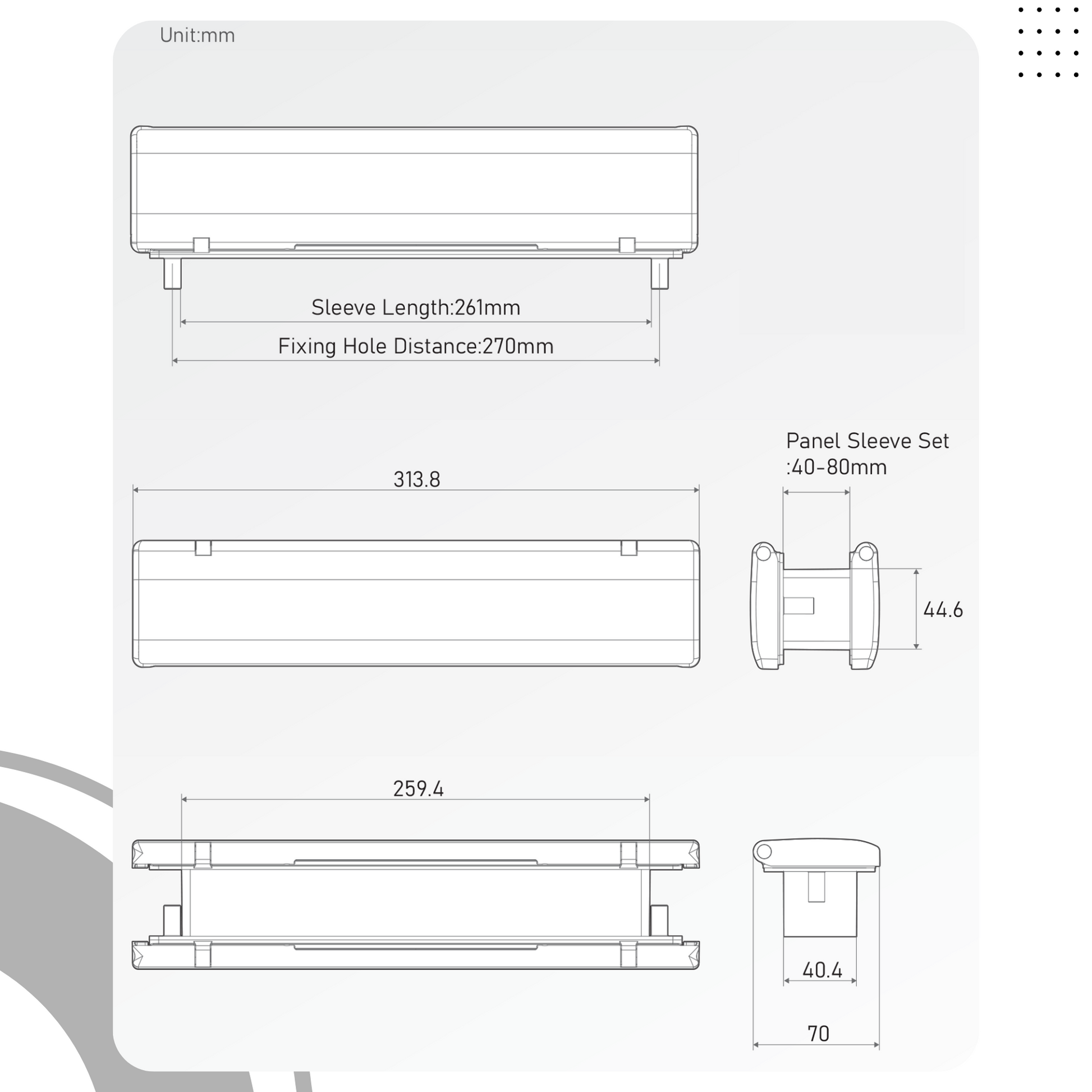 Direkt 12 Inch Heavy Duty Letterbox – Fits 40-80mm Door Thickness, Durable & Secure Mail Slot