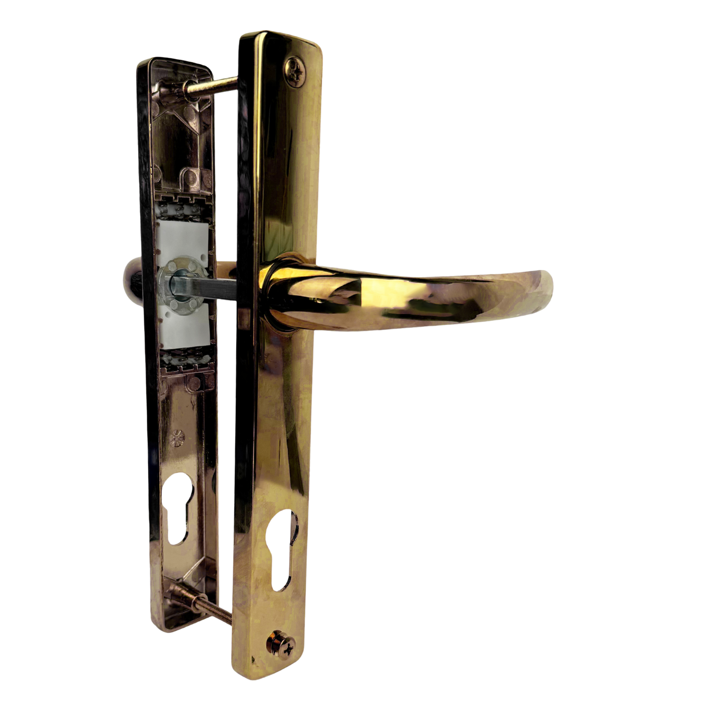 Direkt Inline Lever Lever uPVC Door Handle – Sprung, 92PZ, 215mm Screw Centres